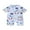 Blue, variant on Bslissey Toddler Baby Boys Rash Guard Swimwear Cartoon Print Short Sleeve Jumpsuit Swimsuit Infant Casual Back Zipper Bathing Suits Summer Beach Wear 3M 6M 12M 2T 3T