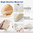 thumbnail image 2 of 10-30 bolsas exfoliantes hechas a mano para guardar jabón, bolsas de sisal natural, bolsas de malla para jabón con cordón para usar en la ducha o en el baño, 2 of 6