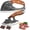 A+B, variant on Hand Forged Kitchen Knife, Forged Kitchen Knife Set, For Cutting Meat Vegetable, For Kitchen, Camping, Outdoor Cooking (A)