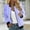 3Purple, variant on XFYSSS Ladies' Casual Fashion Striped Pocket Zipper Top Short Jacket Long Sleeve Hoodless Casual Outwear & Jackets
