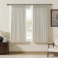 thumbnail image 2 of Nalqet Pinch Pleated Linen Curtains 100% Blackout 84 Inches Long for Living Room Bedroom, Thermal Insulated Room Darkening Window Drapes with Rings Hooks, 2 Panels, Natural, 40"Wx84"L, 2 of 10