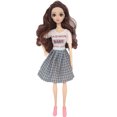 thumbnail image 4 of Juego de ropa para muñecas de moda, 16 Uds., ropa para muñecas de niña de 11 ", armario para niños sobre la casa, juguetes de disfraz de hadas Rojo Verde, 4 of 5