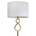 thumbnail image 2 of Benjara BM229447 Metal Floor Lamp with Infinity Accent & Tubular Support, Gold, 2 of 5