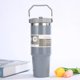 thumbnail image 4 of Portable Car Cup Stainless Steel Thermos Cup with Straw & Handle Double Walled Travel Sports Water Bottle Coffee Cup Dad Gifts, 4 of 6