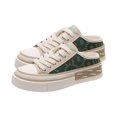 thumbnail image 2 of Zapatillas de deporte sin espalda para mujer, zapatos de lona, mocasines, zapatillas bajas, zapatos para caminar, para vestir, senderismo, pantalones Verde 24-24.5 Salvador Zapatilla informal, 2 of 7