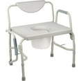 Healthline Trading Heavy Duty Drop Arm Bariatric Commode, Wide Bedside