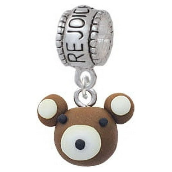 Fimo Clay Teddy Bear - Rejoice Charm Bead