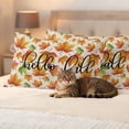 thumbnail image 3 of Fall Orange Maple Outdoor Waterproof Pillow Covers, Thanksgiving Autumn Leaves Retro Beige Decorative Rectangle Throw Pillowcase Sofa Cushion Sham for Patio/Couch/Chair, 20"x12" 2 Pack, 3 of 8