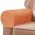 thumbnail image 2 of Wishrage Velvet Stretch Armrest Covers for Chairs and Sofas Arm Covers Elastic Anti-Slip Furniture Protectors Washable Armchair Slipcover for Recliner Couch, 2 of 4
