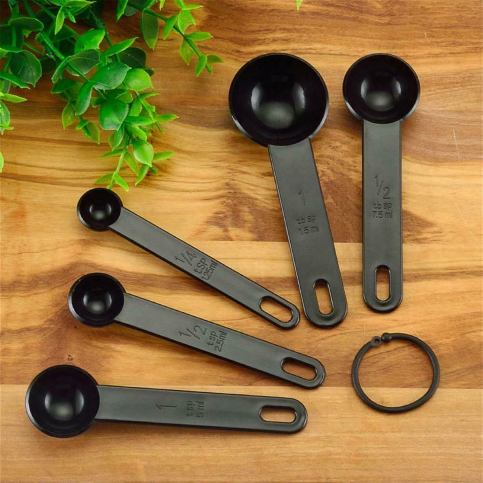 Teaspoon Measuring Spoons - Bulk Plastic Scoops for Coffee, Spice Jars -  Accurate Measure for Cooking and Baking - 5g 