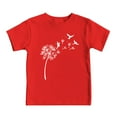 thumbnail image 3 of Toddler Girls Graphic T Shirt Short Sleeved Crewneck T-Shirt Summer Casual Unisex Tshirt, 3 of 3