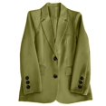 thumbnail image 4 of Siilsaa Blazers for Women Business Casual 2024 Fall Business Casual Blazers Long Sleeve Notch Lapel Trendy Work Office Blazer Jackets Outerwear Dark Green,XL, 4 of 4