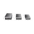 thumbnail image 3 of Triangle Pattern Decorative Box for Home Decor - Modern Resin and Wood Boxes with Lids for Jewelry, Keepsakes, and Bedroom - Storage Organizer for Bathroom - Set of 3, 4", 3", 3", Black & White, 3 of 10
