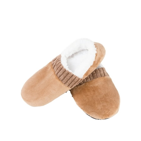 

SIMANLAN Men s Slipper Socks Fluffy Sherpa Lined Winter Warm Cozy Soft Indoor Slippers with Grippers