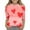 Watermelon Red, variant on Posijego Valentine's Day Shirt for Girls Heart Graphic Tees 3/4 Length Sleeve Summer T-Shirts Casual Loose Tops