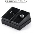 thumbnail image 6 of Paper Jewelry Boxes Pendant/Earring Boxes with Sponge Rectangle Black 7.25x4.2x3cm, 6 of 7