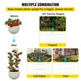thumbnail image 5 of VEVOR 5 Pack Square Folding Tomato Cages 46" Plant Support Stake Tower Silver PVC-coated Steel Tomato Cage Towers for Tomato Plants, Eggplants, Cucumber, Climbing Plants, 5 of 9