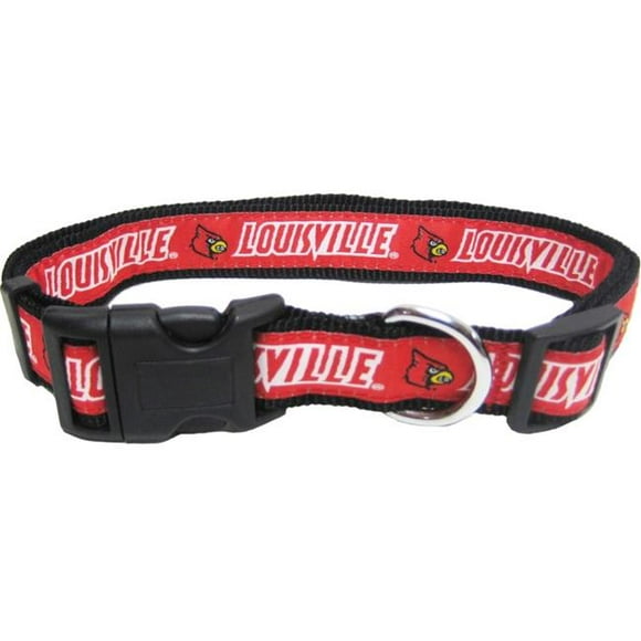 Pet Goods CMECOL-000061 NCAA Louisville Cardinals Collier pour Chien en Nylon - Moyen
