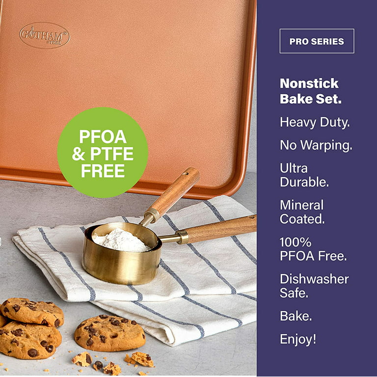 Cook's Essentials Set of 2 Nonstick XL Sheet Pans 