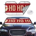 thumbnail image 2 of Uemuo Ho Ho Ho Pattern Accordion Car Windshield Sun Shade, Foldable Reflective Sun Visor for Car, Reflector Windshield Sunshade-Medium, 2 of 7
