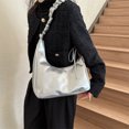 thumbnail image 3 of Bolso de diseño exclusivo con pliegues para el hombro, nueva colección otoño/invierno 2025, bolso pequeño de moda y personalidad para mujer, bolso de hombro para el día a día., 3 of 10