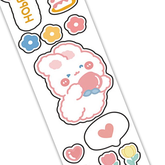 Diary Stickers Scrapbooking Stickers Cute Stickers Easy To Peel Waterproof Cute Cartoon Animal Style Exquisite Clear Pattern Kawaii Stickers For Book DIY