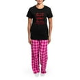 thumbnail image 4 of CafePress - Time To Wine Down Pajamas - Women's Short Sleeve Print T-Shirt and Pants Dark Cotton Pajama Set, 4 of 7
