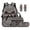Grey Leopard Bow, variant on Jeiento 17 Inch Kids Backpack Set 4-Piece Lunch Bag Pencil Case Water Bottle Holder Cute Blueberry Lightweight Large Capacity School Bookbag for Boys Girls Children Back to School