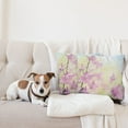 thumbnail image 4 of Ambesonne Floral Throw Pillow Cover 2 Pack, Larkspur Petals Summer, 16", Pale Green Pale Pink, 4 of 7
