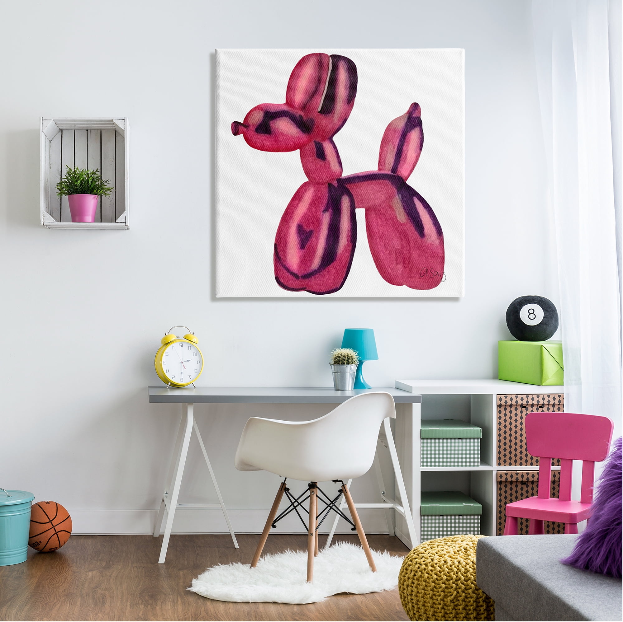 Stupell Industries Abstract Balloon Animal Abstract Painting Gallery Wrapped Canvas Print Wall Art, 36 x 36