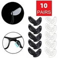thumbnail image 1 of Juego de 10 pares de almohadillas nasales de silicona antideslizantes para gafas de sol, 1 of 5