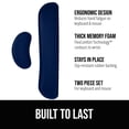 thumbnail image 3 of Gorilla Grip Gel Memory Foam Wrist Rest for Computer Keyboard, Mouse, Ergonomic Design, Desk Pads, 2 Piece Set, Navy, 3 of 10