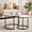 White & Black, variant on Round Nesting Coffee Table Set of 2, Modern Glass Stacking End Tables, Minimalist Clear Tempered Glass Tables for Living Room Bedroom Small Spaces