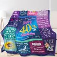 thumbnail image 4 of 30th Birthday Gifts Blanket for Her, 30th Birthday Decorations Blanket for Women Men 30 Year Old Birthday Gifts Ideas for Sister Friend Wife Husband Throw Blankets 50" x 60", 4 of 6