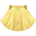 thumbnail image 4 of Zaldita Little Girls High Waist Bronzing Dance Skirts for Kids Ballroom Latin Salsa Tango Rave Skirt Gold 12, 4 of 5