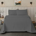thumbnail image 6 of Aireolux 500 Thread Count TENCEL Lyocell Bedsheet Set – 4-Piece, Ultra-Soft & Silky, Temperature-Regulating-Queen Dark Gray, 6 of 9