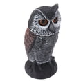 thumbnail image 1 of Plastic Owl Decoy, Sun Proof Owl Decoy To Scare Birds Fine Details Exquisitely Crafted Waterproof  For Barn For Crops, 1 of 8