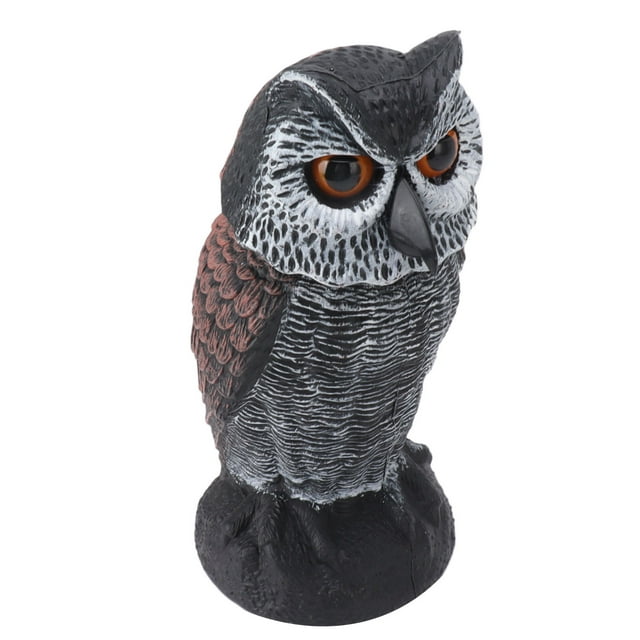Plastic Owl Decoy, Sun Proof Owl Decoy To Scare Birds Fine Details Exquisitely Crafted Waterproof For Barn For Crops