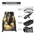 thumbnail image 4 of Xecao Golden Sky Bald Eagle Travel Backpack: A spacious, stylish computer backpack ideal for men and women, perfect for college, school, or daily travels, 4 of 6