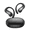 black, variant on HTC NE19 AI Translation Headphones with LED Touchscree Open Ear Bluetooth Earphones for Sports HD Stereo Sound Waterproof