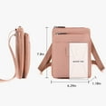 thumbnail image 4 of Crossbody Bags for Women Mini Waterproof Cell Phone Purse Nylon Shoulder Handbags Lightweight Casual Wallet, 4 of 8
