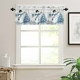 thumbnail image 7 of Christmas Curtain Valances Set Retro Green Pine Tree Leaf Pine Cones Linen Plaid Kitchen Curtains 24&nbsp;inch Length Rod Pocket Valance and Tiers 3 Piece Set Small Bedroom Bathroom Laundry Decor, 7 of 7