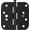Matte Black-Security Tab, variant on 3 Pack 4 inch Oil Rubbed Bronze Door Hinges Exterior Door Hinges - Residential Hinges for Interior and Exterior Doors, 5/8" Radius Corners, Iron