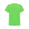 thumbnail image 3 of Ocealan Lot de 2 T-Shirts à Col Rond à Manches Courtes pour Garçons et Filles, Couleur Unie, Été, Décontracté, Coton, Hauts Tee 2-12 Ans Vert 3-4, 3 of 6