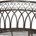 thumbnail image 2 of Pemberly Row Kissing Bench for Porch or Garden with Decorative Style, 2 of 7