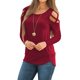 thumbnail image 2 of Blusa de otoño con mangas largas y hombros descubiertos para mujer S, 2 of 9