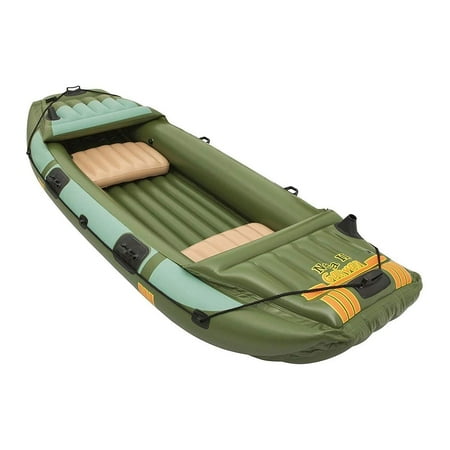 Hydro Force Neva III Heavy Duty Inflatable 3 Person Water Raft, Green