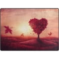 thumbnail image 3 of FREEAM Heart Love Tree Non Slip Area Rug for Living Dinning Room Bedroom Kitchen, 4' x 5'(48 x 63 Inch), Valentines Nursery Rug Floor Carpet Yoga Mat, 3 of 6