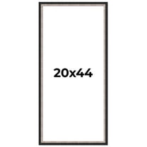 20x44 Frame Silver Real Wood Picture Frame Width 1.25 Inches | Interior Frame Depth 0.75 Inches |