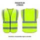 thumbnail image 2 of Chaleco Seguridad Industrial Brigadista Reflectante 3 Piezas, 2 of 7
